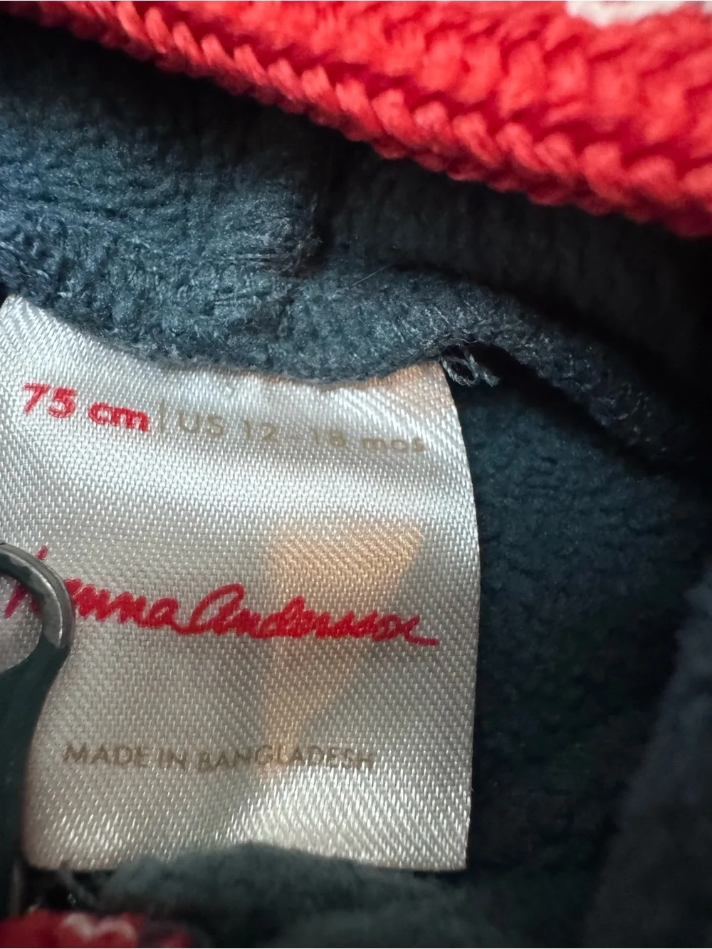 Hanna Andersson Baby Fleece Train Hooded Jacket Green 75 CM 12-18 Zip Up
